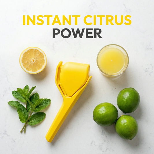 Kitchen Lemon Juicer - The Last One You’ll Ever Need, Maximum Yield, Minimum Effort, Fresh Fruit Juice in 3 Simple Steps, Includes Bowl & Juicer Cup
