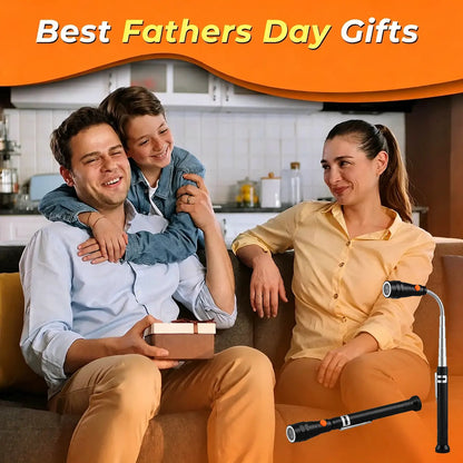 Herramientas magnéticas extensibles de recogida – Imán telescópico con linterna LED. Regalos para hombres, regalos del Día del Padre para hombres de parte de hija o hijo, regalos de cumpleaños para hombres, papá, él, accesorios para coche