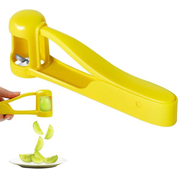 Deals for You Days LUVAN Grape Cutter for Toddlers 1-3 - Stainless Steel Baby Fruit Slicer Safe & Easy Grape, Cherry Tomato, Strawberry, Blueberry Cutter - Lightweight Kitchen Gadget for Fruit Salad & Cake Decor